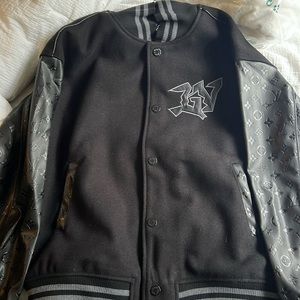Louis Vuitton Monogram Embossed Varsity Jacket